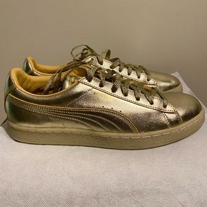 PUMA SUEDE CLASSIC 50TH GOLD ANNIVERSARY MENS SNEAKERS SZ8.5